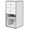 Audo Copenhagen Frame 70 with shelf, 2 drawers, white