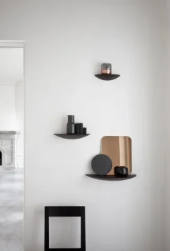 Audo Copenhagen Gridy Fungi shelf, small, black