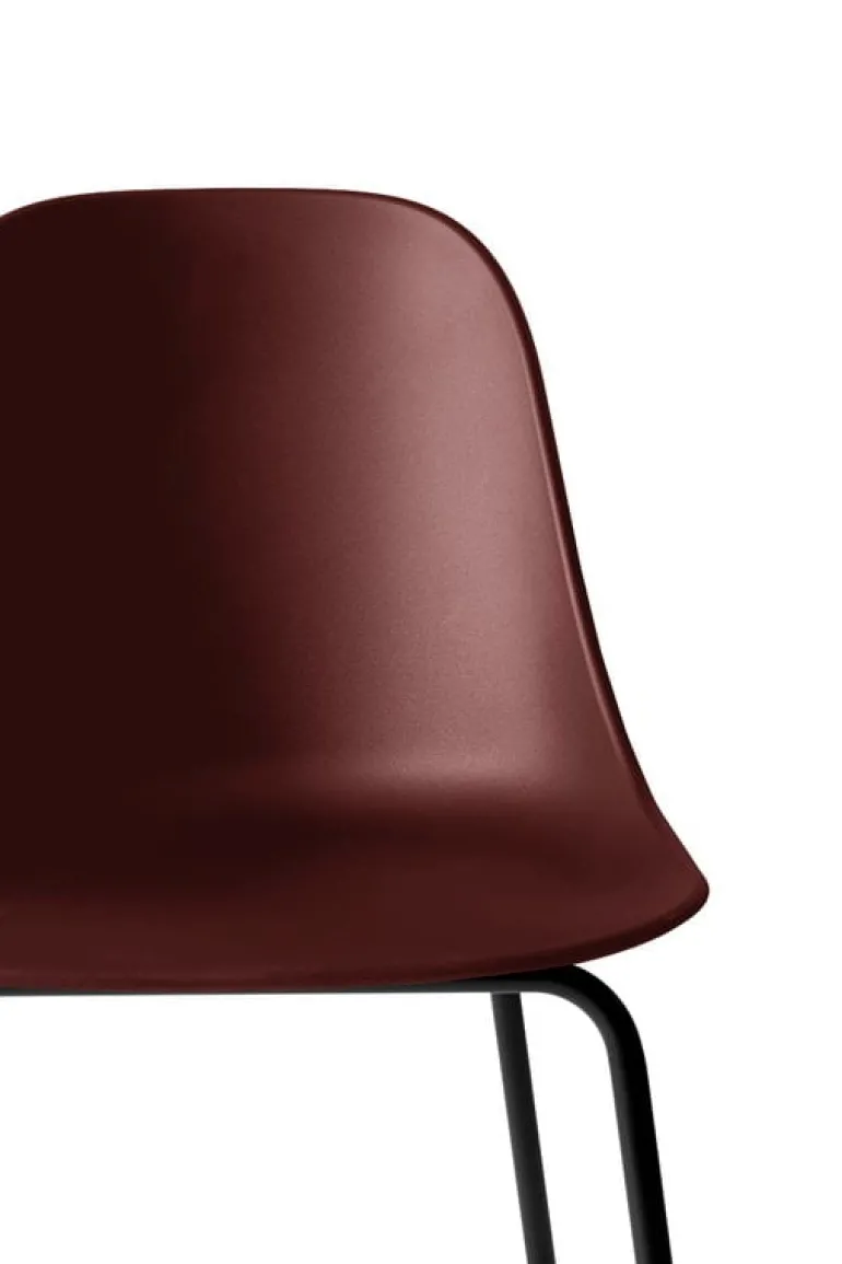 Audo Copenhagen Harbour bar side chair 75 cm, red - black steel