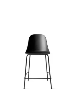 Audo Copenhagen Harbour counter side chair 63 cm, black - black steel