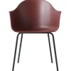 Audo Copenhagen Harbour chair, burned red - black