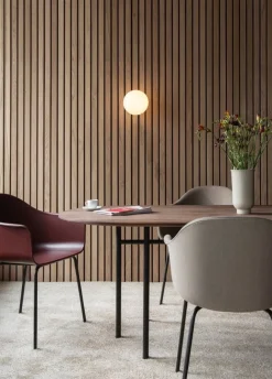 Audo Copenhagen Harbour chair, burned red - black