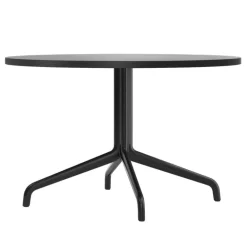 Audo Copenhagen Harbour Column lounge table, 80 cm, black base - black stained o
