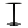 Audo Copenhagen Harbour Column dining table, 60 cm, black base - black stained o