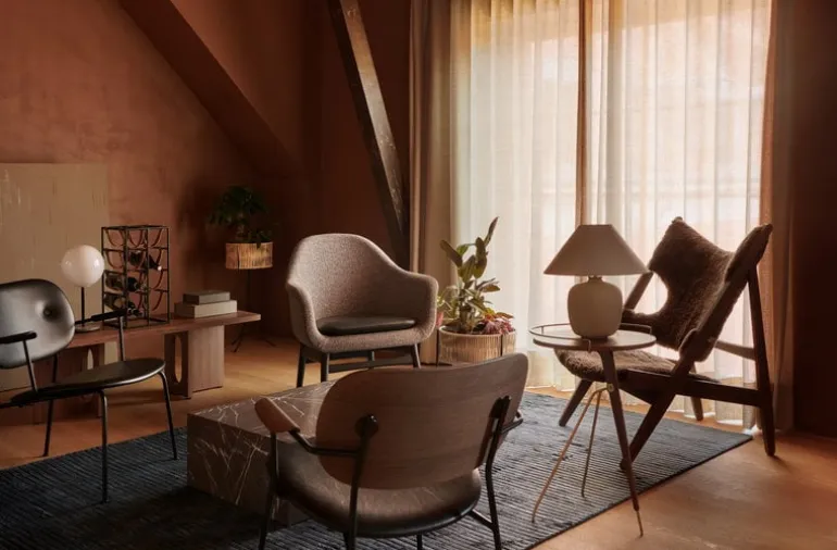 Audo Copenhagen Houkime rug, 200 x 300 cm, midnight blue