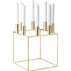 Audo Copenhagen Kubus 8 candleholder, gold-plated