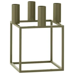 Audo Copenhagen Kubus 4 candleholder, olive