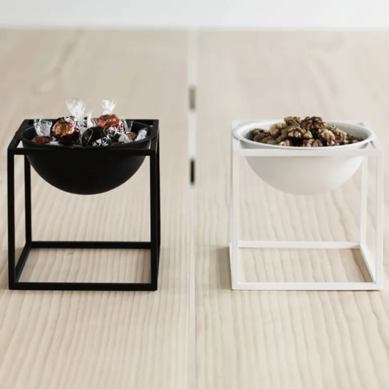 Audo Copenhagen Kubus Bowl, small, black