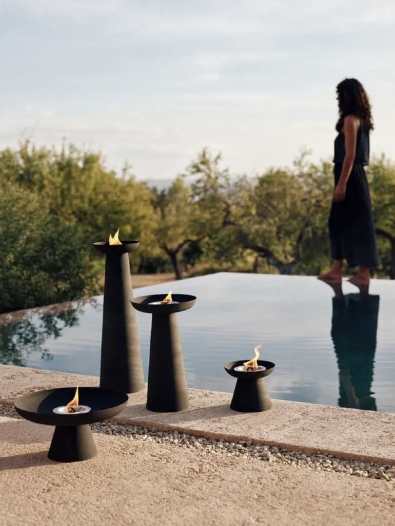 Audo Copenhagen Meira oil lantern, 53 cm, black