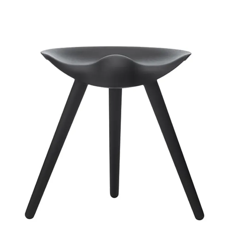 Audo Copenhagen ML42 stool, 48 cm, black stained beech