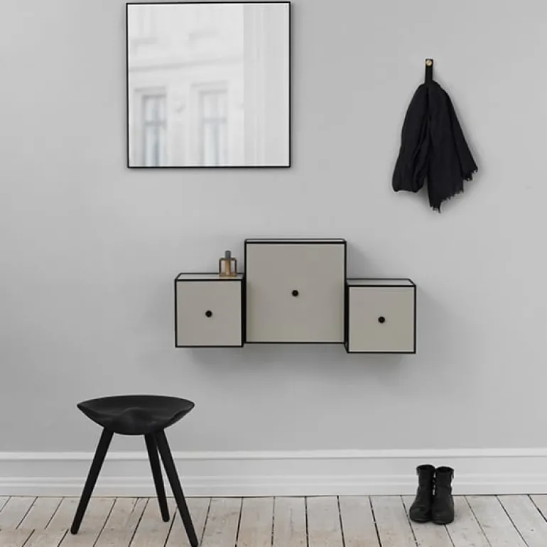 Audo Copenhagen ML42 stool, 48 cm, black stained beech