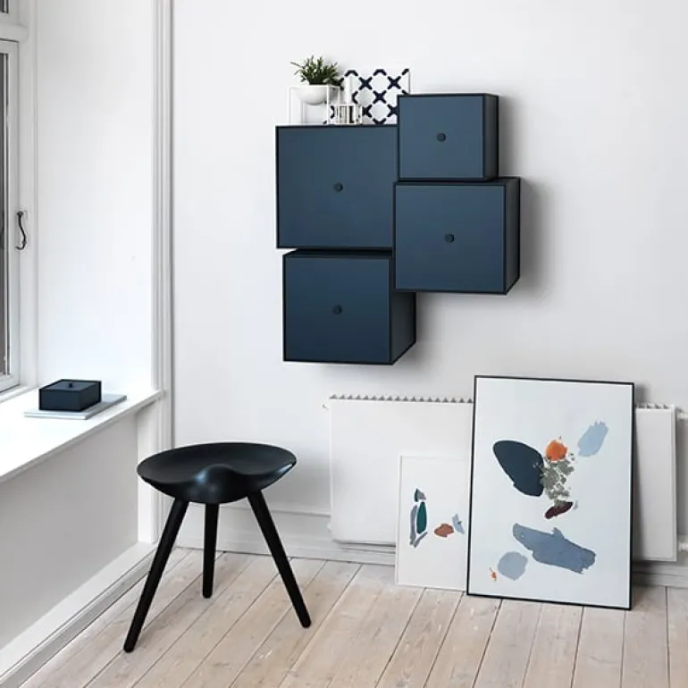 Audo Copenhagen ML42 stool, 48 cm, black stained beech