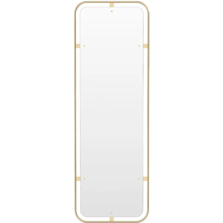 Audo Copenhagen Nimbus mirror, rectangular, polished brass