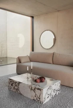 Audo Copenhagen Nimbus mirror 110 cm, bronzed brass