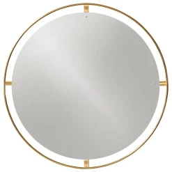 Audo Copenhagen Nimbus mirror 110 cm, polished brass