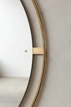 Audo Copenhagen Nimbus mirror 110 cm, polished brass