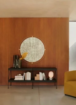 Audo Copenhagen Nimbus mirror 110 cm, polished brass