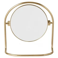 Audo Copenhagen Nimbus table mirror, polished brass