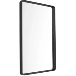 Audo Copenhagen Norm wall mirror, rectangular, 50 x 70 cm, black