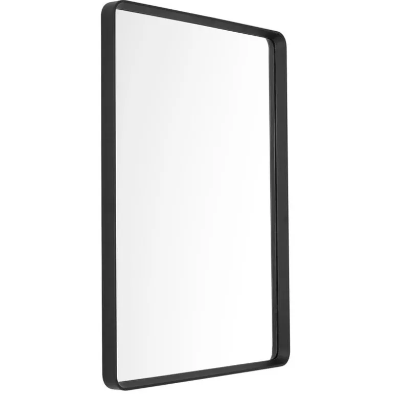 Audo Copenhagen Norm wall mirror, rectangular, 50 x 70 cm, black