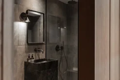 Audo Copenhagen Norm wall mirror, rectangular, 50 x 70 cm, black