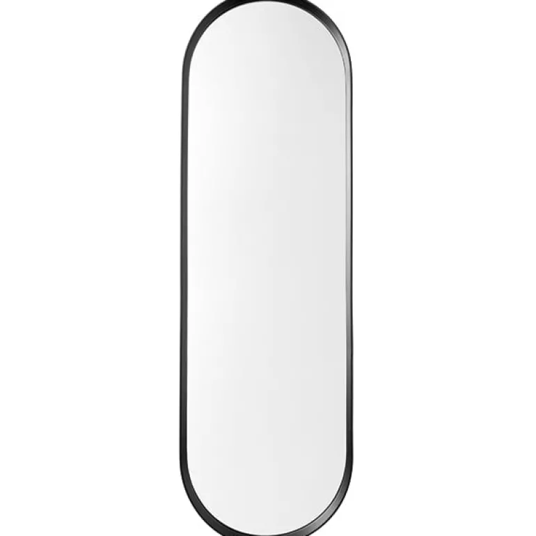 Audo Copenhagen Norm wall mirror, oval, black