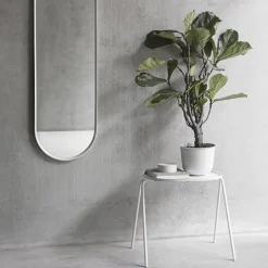 Audo Copenhagen Norm wall mirror, oval, black