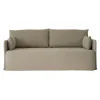 Audo Copenhagen Offset 2-seater sofa with loose cover, poppy seed
