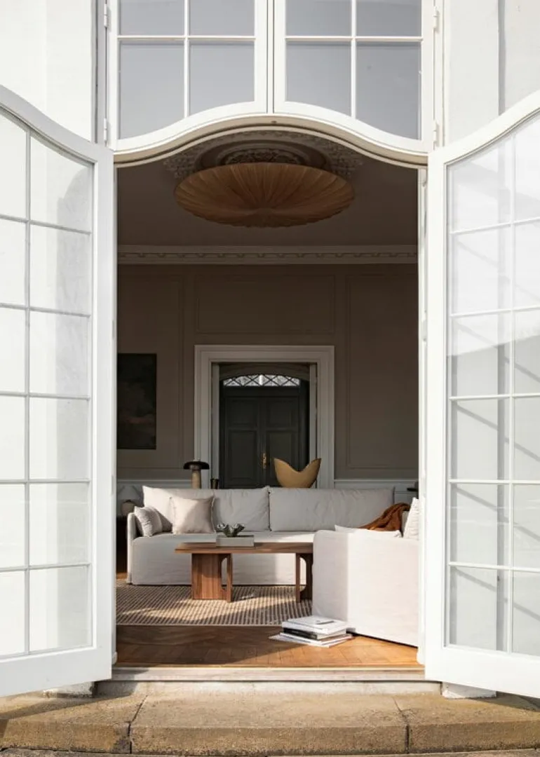 Audo Copenhagen Offset 3-seater sofa with loose cover, oat