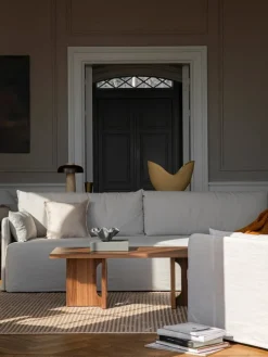 Audo Copenhagen Offset 3-seater sofa with loose cover, oat