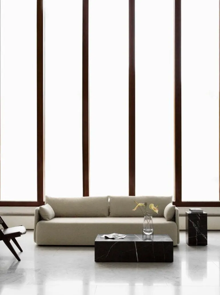 Audo Copenhagen Offset 3-seater sofa with loose cover, oat