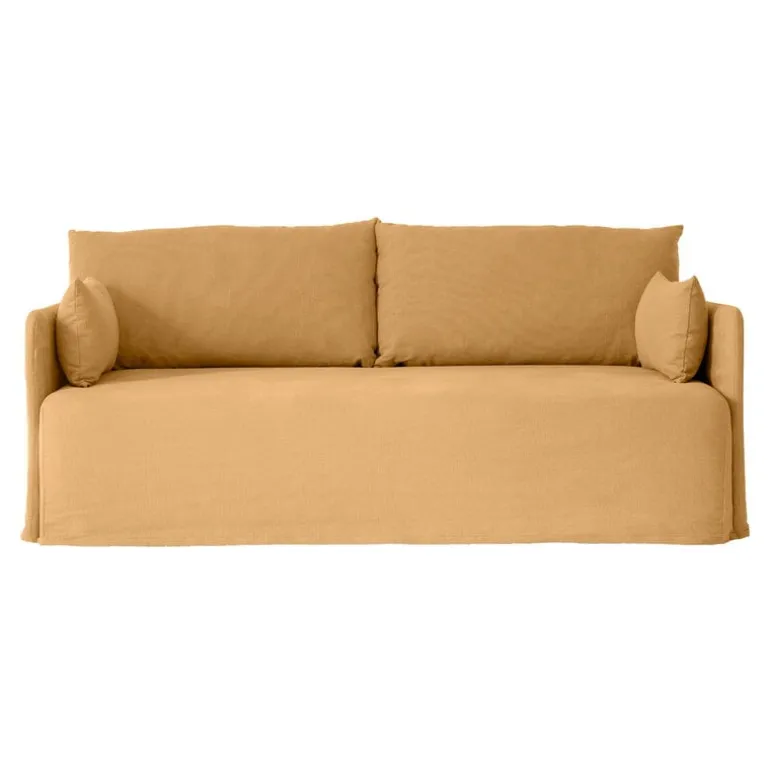 Audo Copenhagen Offset 2-seater sofa with loose cover, wheat