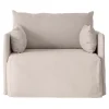 Audo Copenhagen Offset 1-seater with loose cover, oat