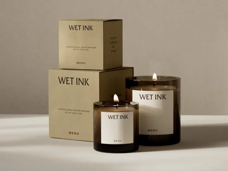 Audo Copenhagen Olfacte scented candle, 235 g, Wet Ink