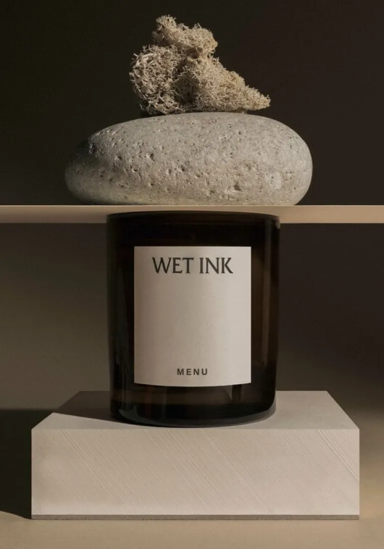 Audo Copenhagen Olfacte scented candle, 235 g, Wet Ink