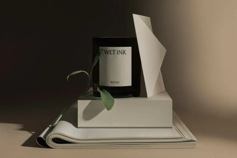 Audo Copenhagen Olfacte scented candle, 235 g, Wet Ink