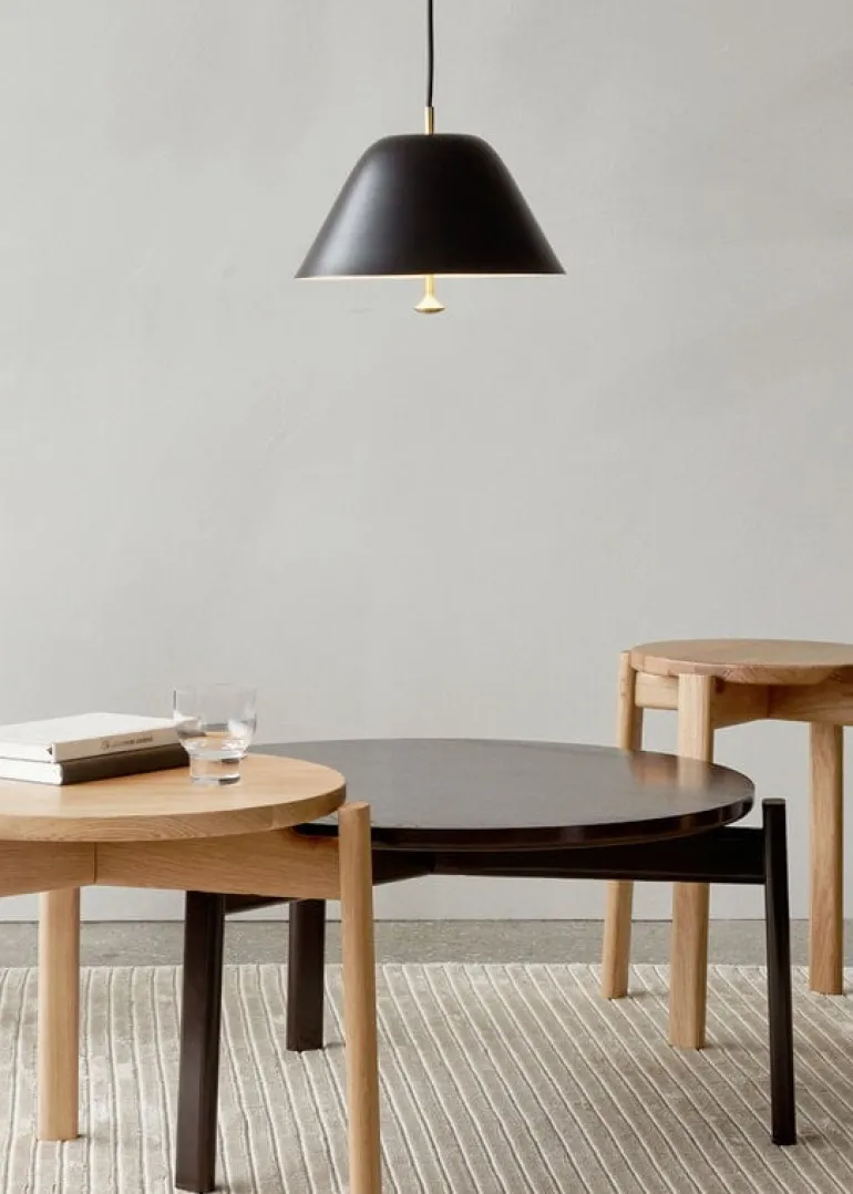 Audo Copenhagen Passage lounge table, 70 cm, dark oak