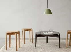 Audo Copenhagen Passage lounge table, 70 cm, dark oak