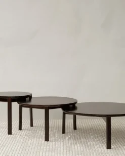 Audo Copenhagen Passage lounge table, 90 cm, dark oak