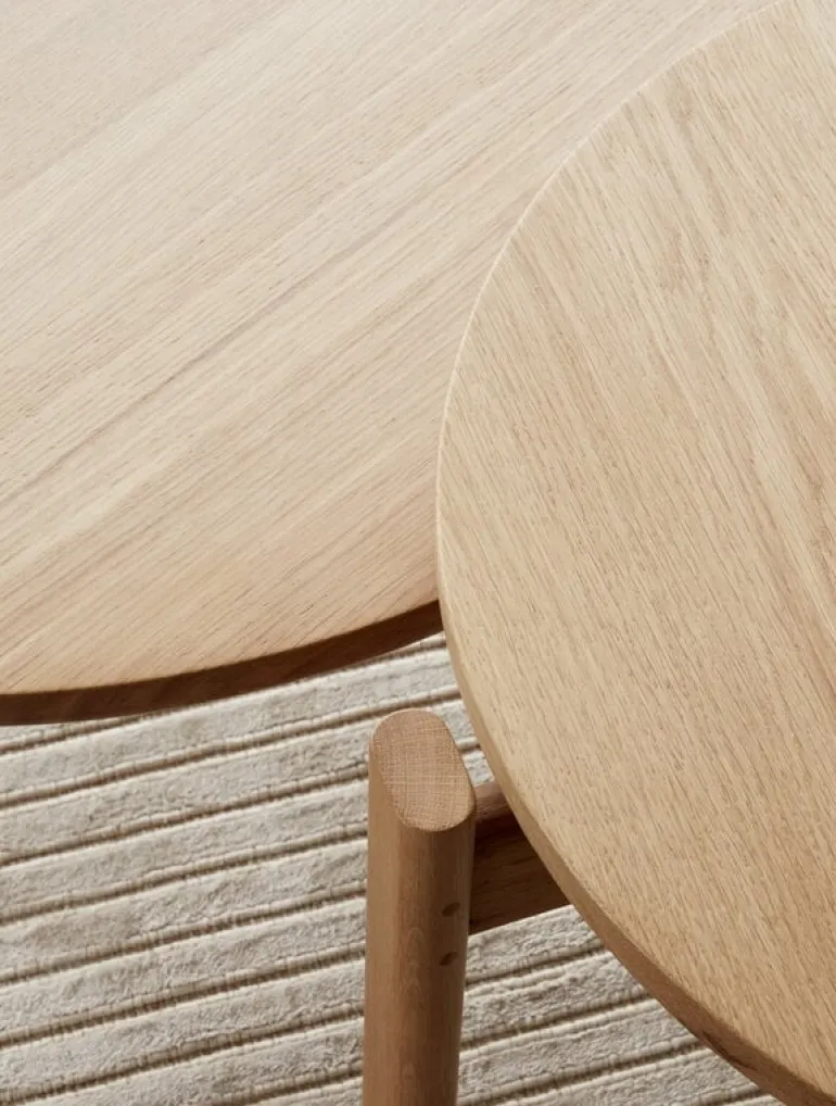 Audo Copenhagen Passage lounge table, 70 cm, oak