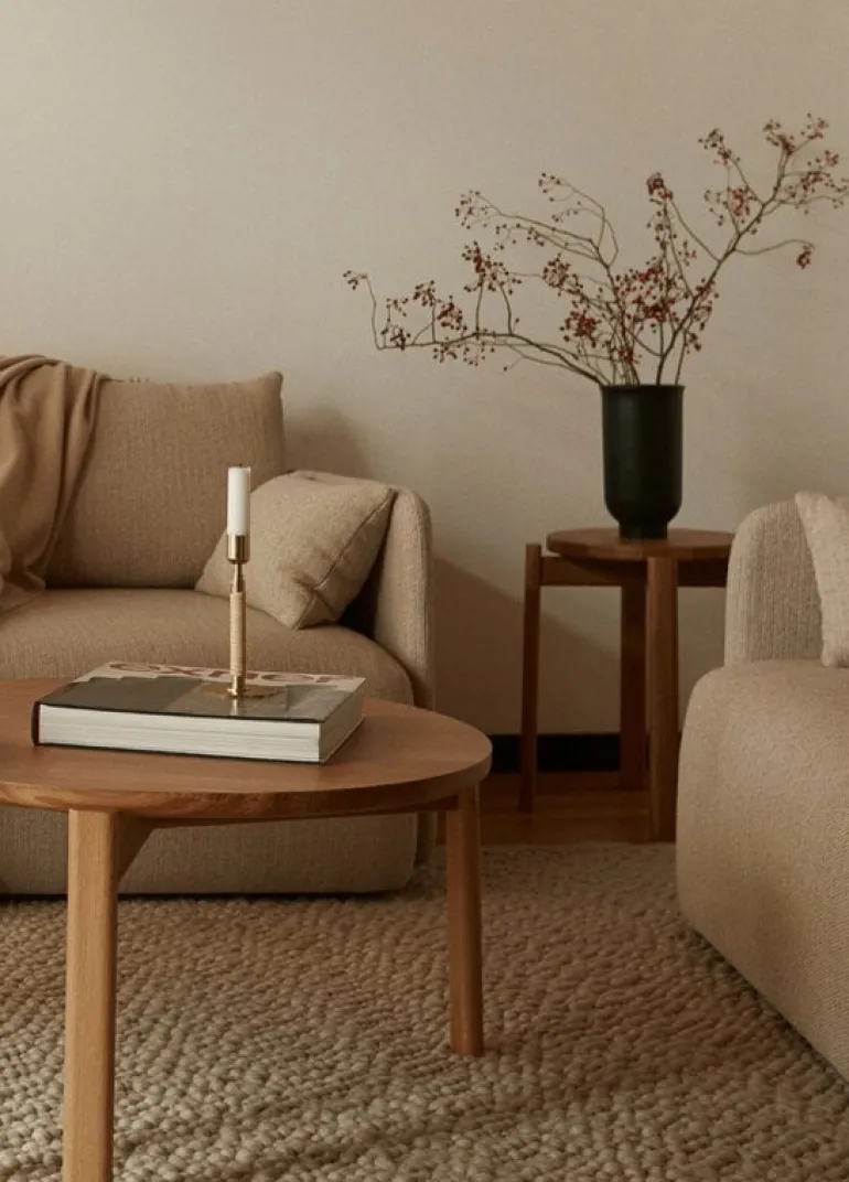 Audo Copenhagen Passage lounge table, 50 cm, oak