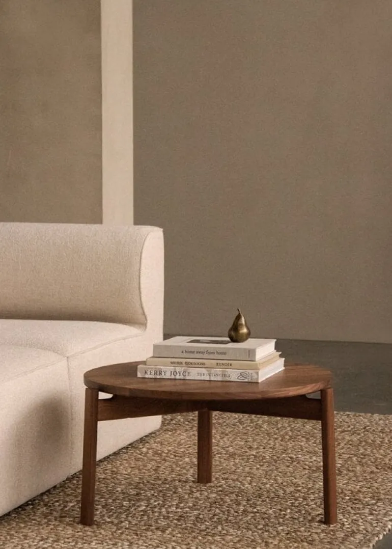 Audo Copenhagen Passage lounge table, 70 cm, walnut