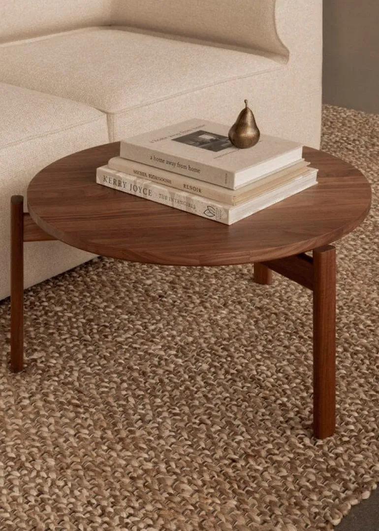 Audo Copenhagen Passage lounge table, 70 cm, walnut