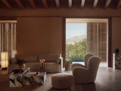 Audo Copenhagen Plinth Bridge table, Kunis Breccia marble