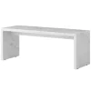 Audo Copenhagen Plinth Bridge table, white Carrara marble
