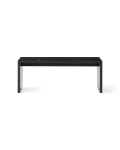 Audo Copenhagen Plinth Bridge table, black Marquina marble