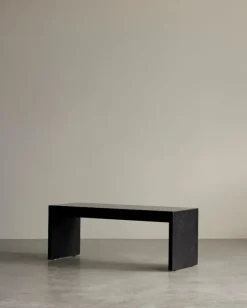 Audo Copenhagen Plinth Bridge table, black Marquina marble
