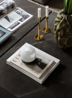 Audo Copenhagen Plinth Grand table, black Marquina marble