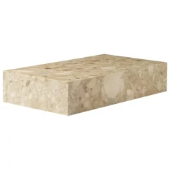 Audo Copenhagen Plinth Grand table, Kunis Breccia marble
