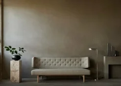 Audo Copenhagen Plinth Pedestal stand, black Marquina marble